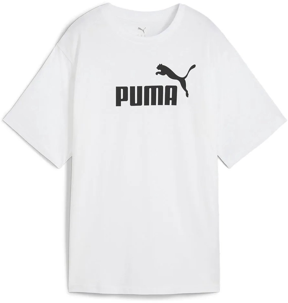 Puma Ess N1 Logo Relaxed T-shirt Met Korte Mouwen S Vrouw Wit