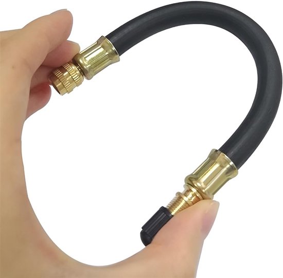 Daity Set van 2 - Verlengstukken voor autoventielen - 21 cm lange flexibele verlengstukken voor autoventielen - universele verlengstukken voor auto- en bandenventielen - geschikt voor auto's - vrachtwagens - campers - enz. — afbeelding 5