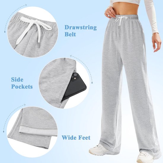 Hoge Taille Joggingbroek Dames | Comfortabele Sportbroek met Zakken voor Yoga en Fitness — afbeelding 3