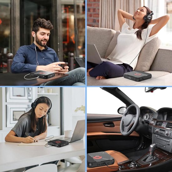 Draagbare Bluetooth-cd-speler met USB-C-snelladen - Ultradun en compact - Ondersteunt MP3/WMA-formaten - Geschikt voor zowel reizen als thuisgebruik - Paars — afbeelding 2