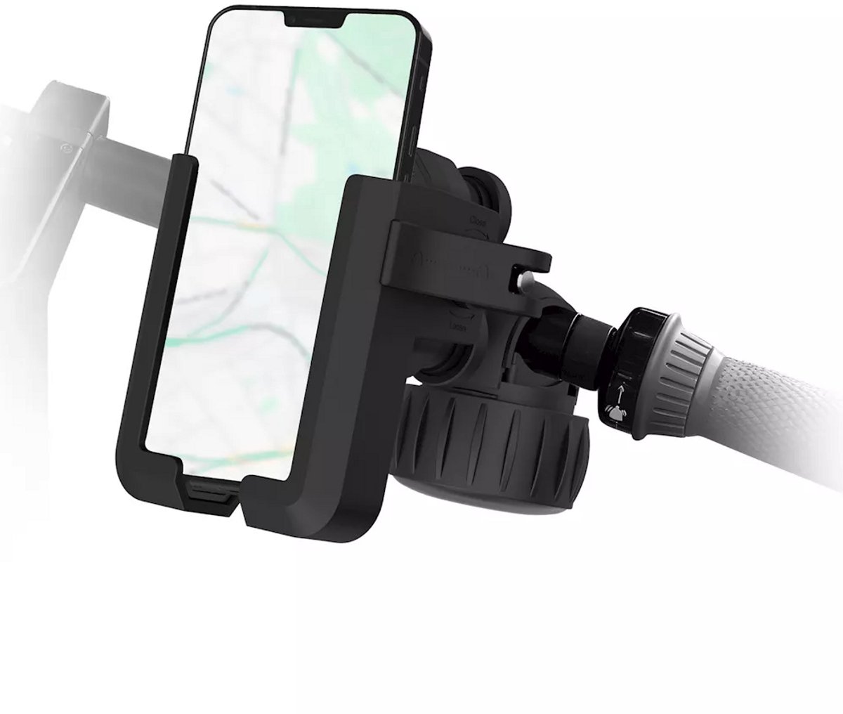 Musthavz EasyLock Smartphonehouder voor Fiets & Scooter – 360° Draaibaar – Stevige Universele Telefoonhouder – Schokbestendig