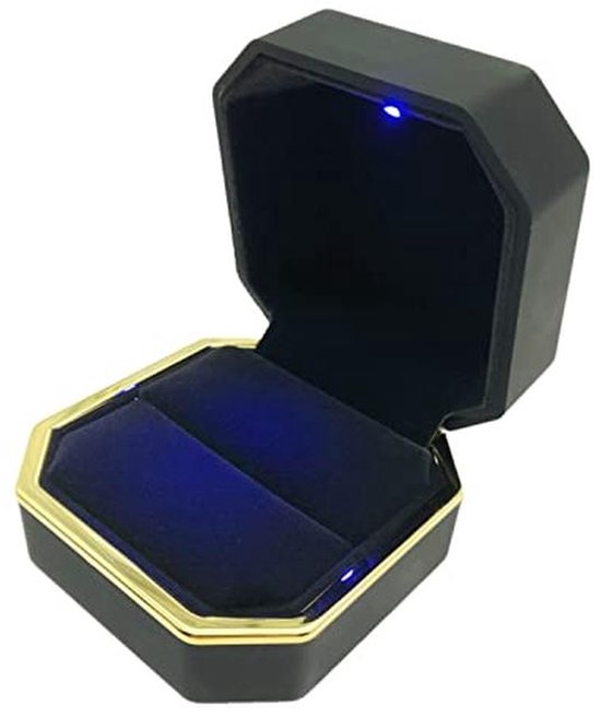 TRIXES Roze fluwelen ringbox – Elegante sieradenschatulle – voor verlovingsring-aanzoek, trouwcadeaubox – Vitrine met schuim-binnenkant TRIXES Roze fluwelen ringbox – Elegante sieradenschatulle – voor verlovingsring-aanzoek, trouwcadeaubox – Vitrine met schuim-binnenkant