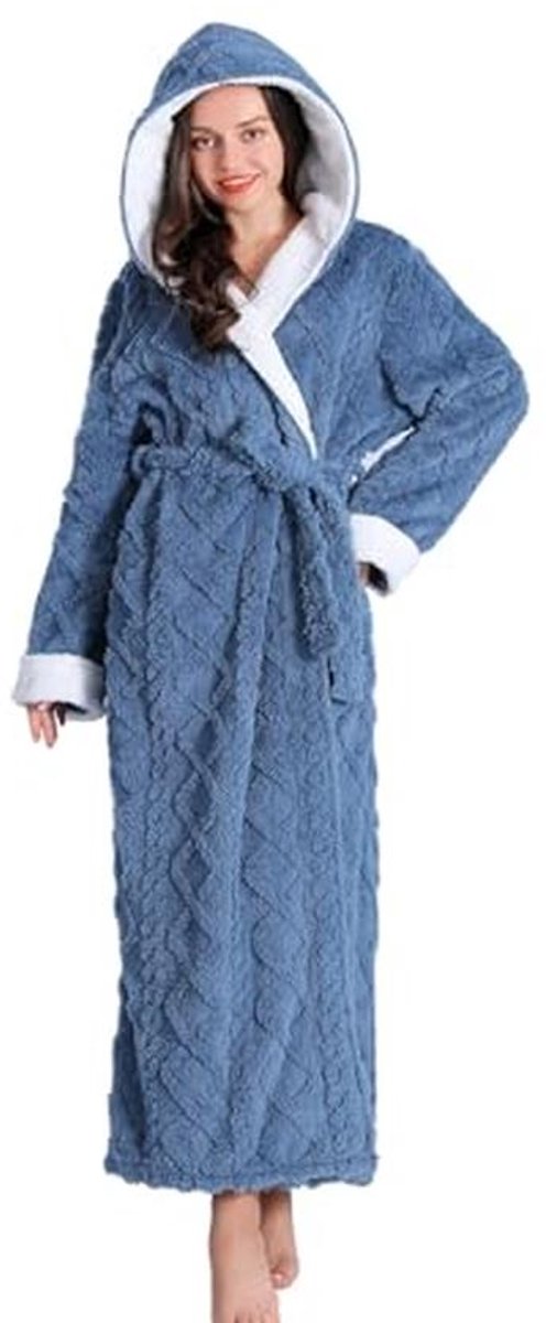 Dames Badjassen van Flanel Fleece – Warm en Comfortabel