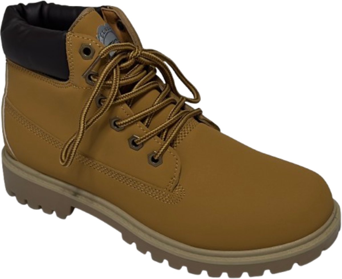 Elong500® - Heren Schoenen - Laarzen Heren - Veterboots - Wandelschoenen voor Heren - Camel - Maat 45