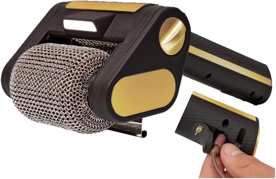 Nettoyeur de barbecue électrique sans poils - brosse de barbecue sans fil et rechargeable, tambour en acier inoxydable 350 tr/min, lumière LED , compatible lave-vaisselle, pour barbecue à gaz/charbon.