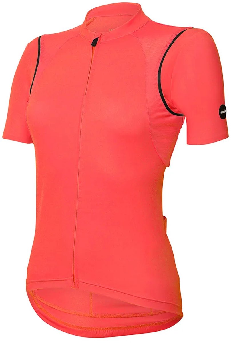 Rh+ Luna Korte Mouw Wielertrui Oranje S Vrouw