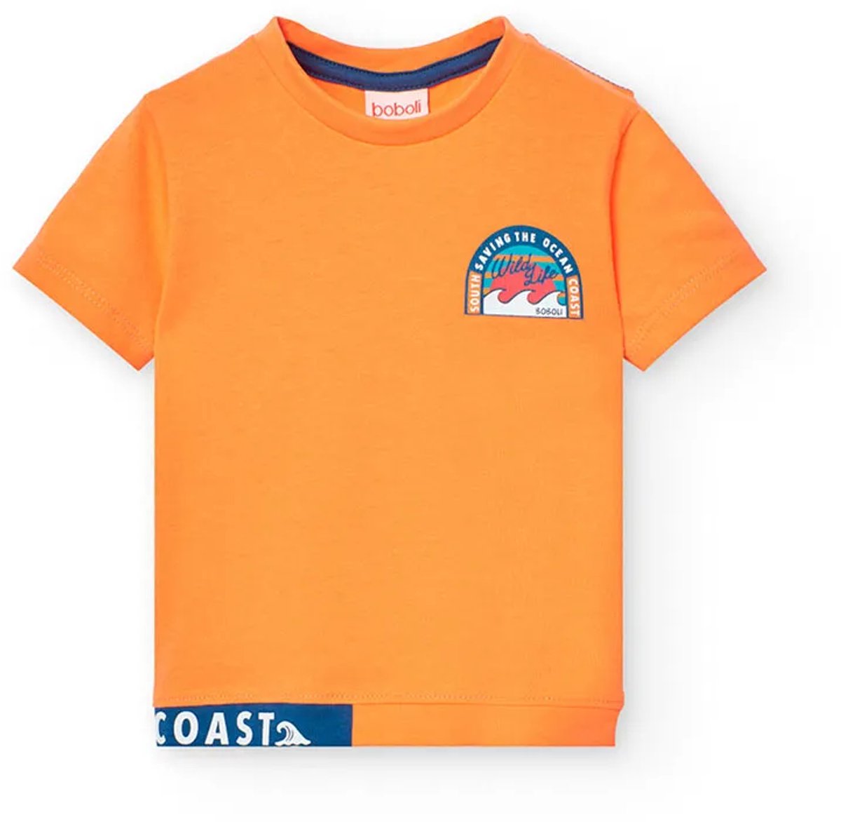 Boboli Knit T-shirt Met Korte Mouwen Geel,Oranje 9 Months Jongen