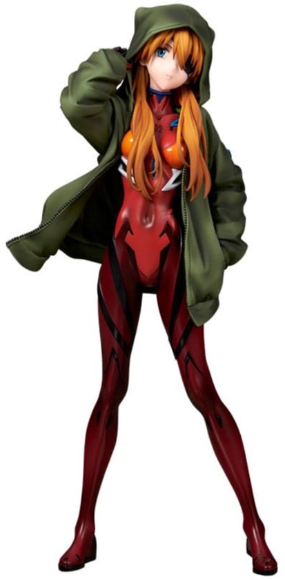 Shin Evangelion Movie PVC Statue 1/7 Shikinami Asuka Langley Hoodie Ver. 23 cm