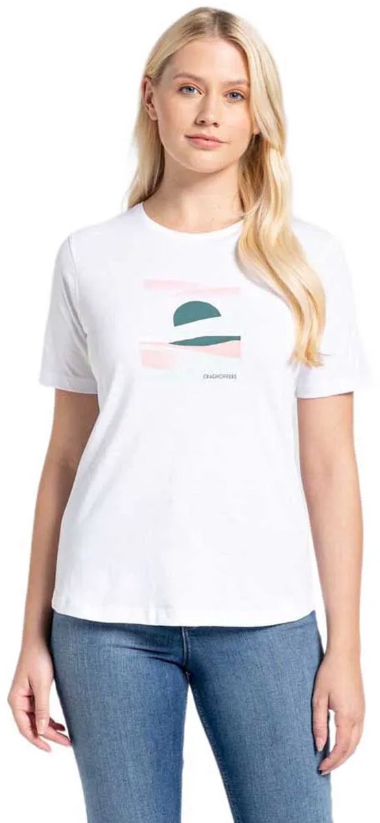 Craghoppers Ally T-shirt Met Korte Mouwen Vrouw Optwht Sunst