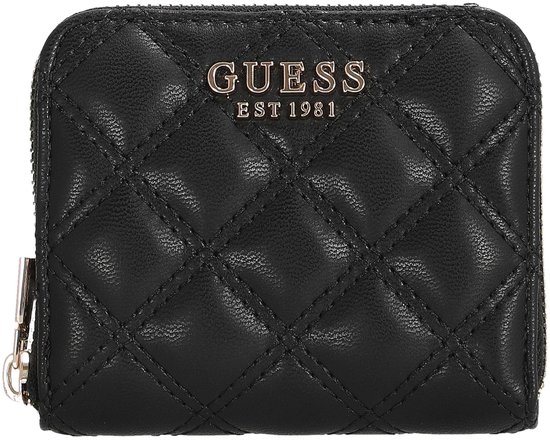 GUESS porte-monnaie Giully II SLG Zip Around Wallet Black noir