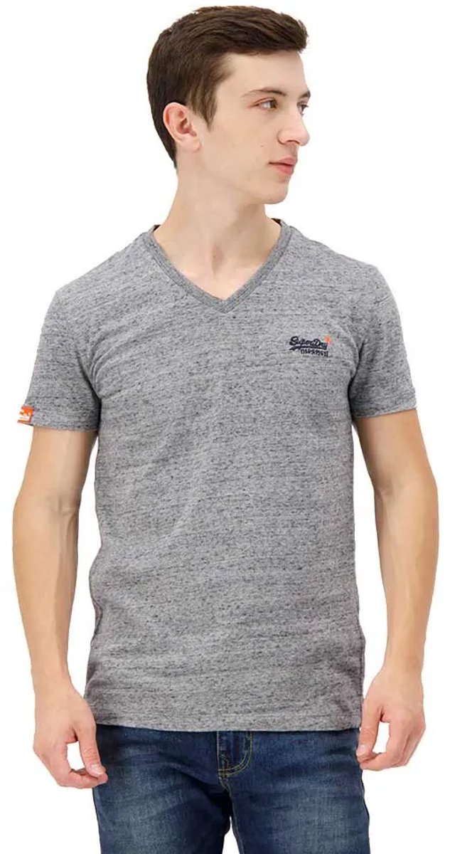 Superdry Geborduurd Label Vintage T-shirt en V-hals Heren T-shirts Flint Steel Grit
