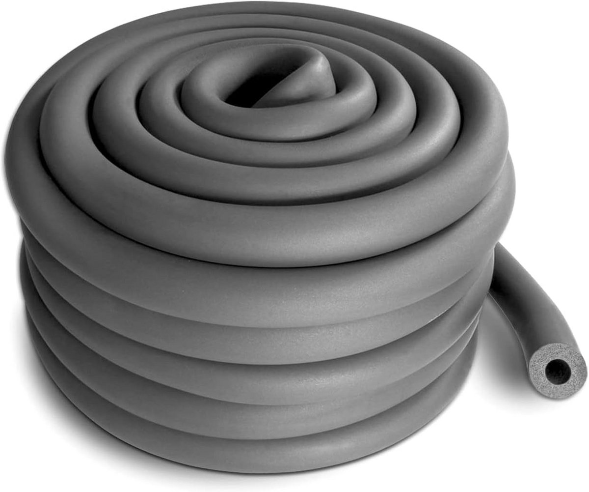 Buisisolatie Rubberen Kous 22 mm x 10 mm x 25 m - Ideaal voor Verwarming, Sanitair, en Airconditioning