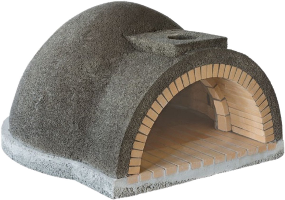 Pizzaoven Classic Large – Houtgestookt – Handgemaakt – Gele Vuurvaste Stenen – Inclusief Stalen Deur