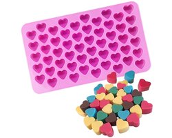 Siliconen chocolademal met 55 mini-hartjes