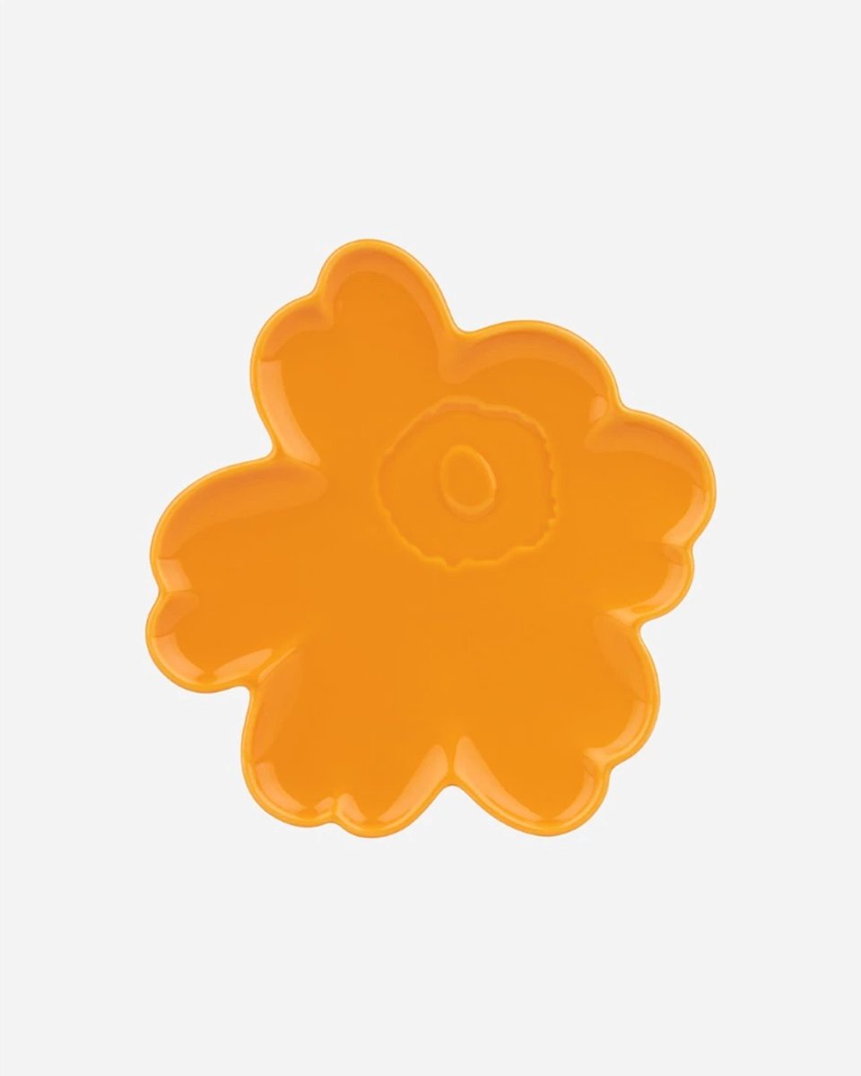 Marimekko Unikko schaal / bord 20cm oranje