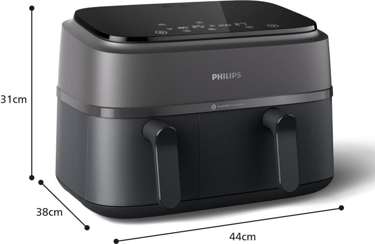 Philips 3000 series - Dual Basket Airfryer - NA350/00 - 9L — afbeelding 7
