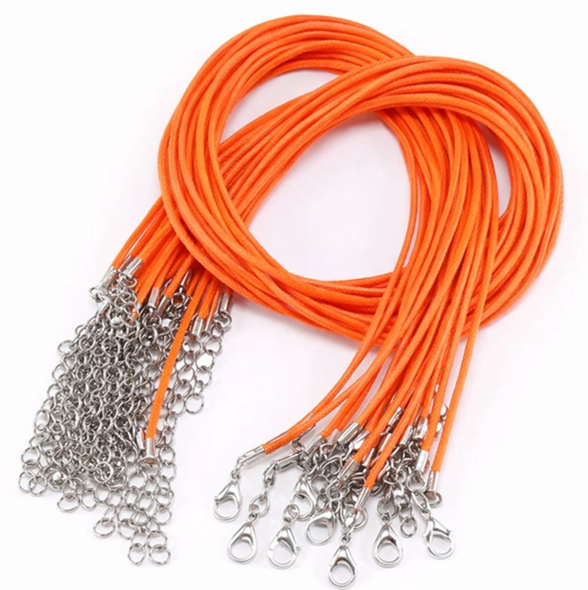EmmyRovi – Koord Kettingen Oranje – Set van 8 – Hobby & Sieraden Maken