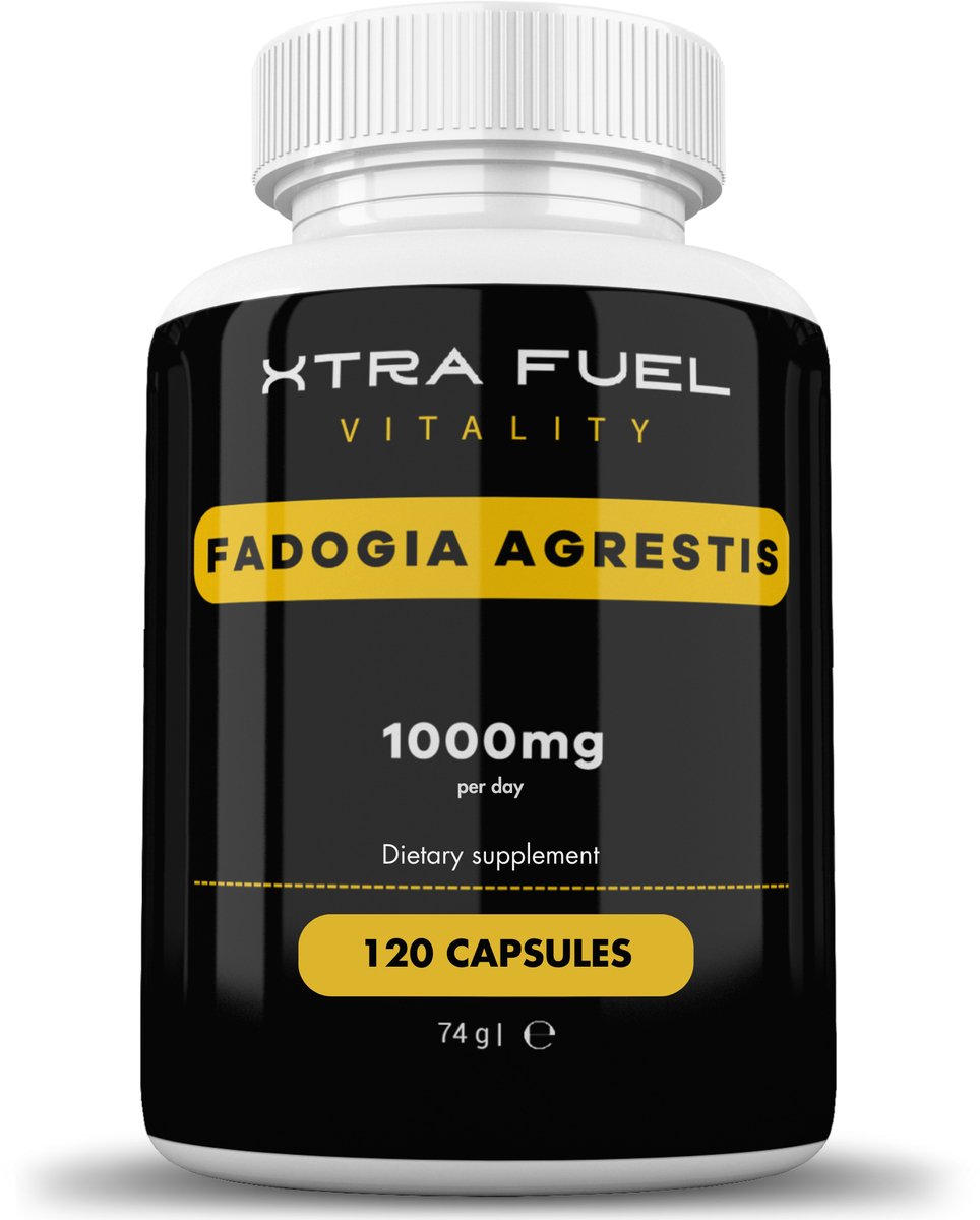 XTRA FUEL Fadogia Agrestis – 1000 mg dagdosering – 120 capsules (hooggedoseerd) – natuurlijk Fadogia-agrestis-extract (10:1-formule)