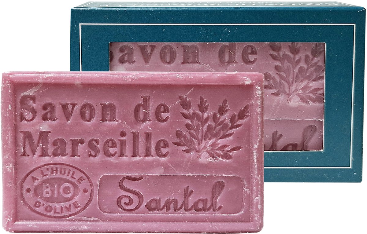 Aroma Vera Marseillezeep – 3 stuks - Hand- & Lichaamszeep – Sandelhout – Plantaardig – 125 g