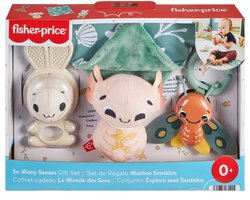 Fisher Price Zintuigen cadeauset – Met bijtring, rammelaar, bal en axolotl met geluidje