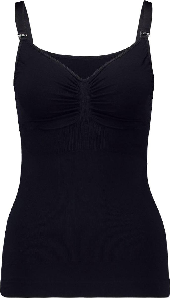 Carriwell Naadloze Shapewear Borstvoedingstop, Eenvoudige Enkelhand-Klips, Vormgevend Design, Zacht Weefsel, Uitrekkbare Cupmaat tot x2 Maat, Comfortabele & Stijlvolle Ondersteuning voor : Carriwell