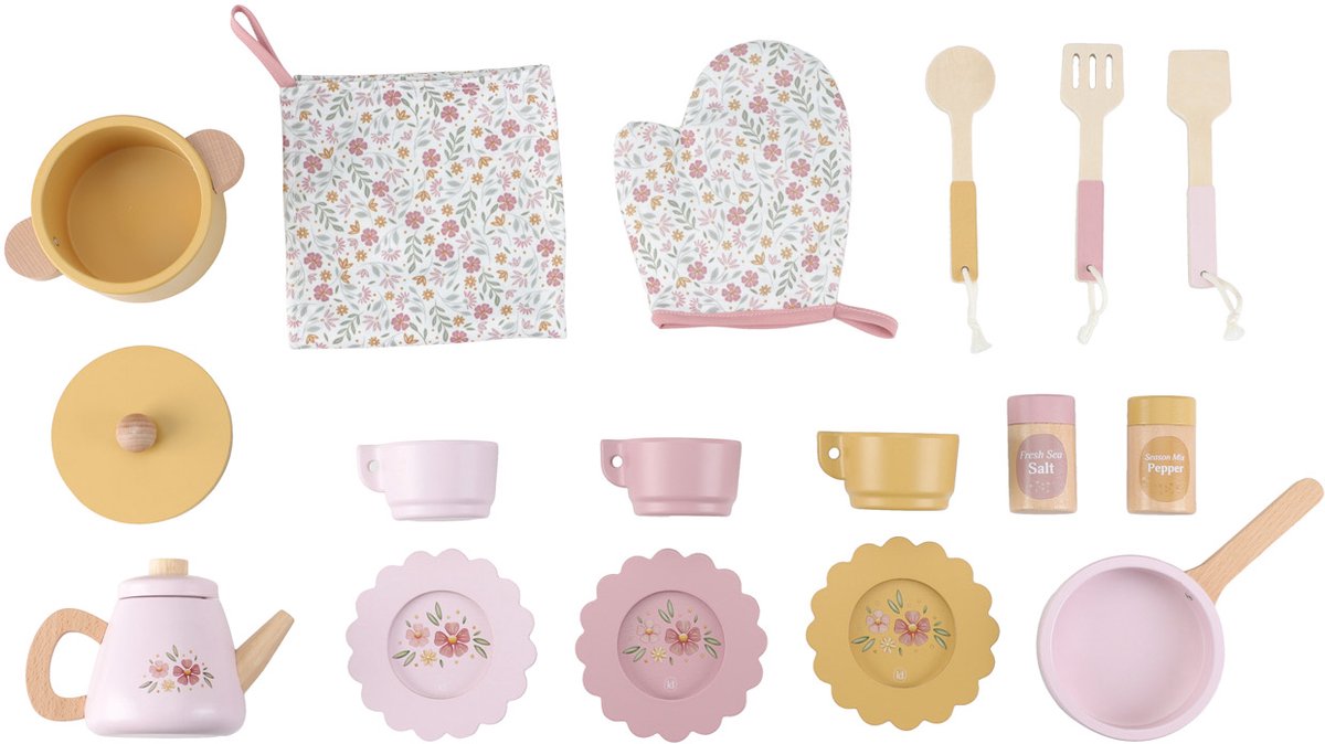 Little Dutch Speelkeuken - Hout - Pink — afbeelding 9