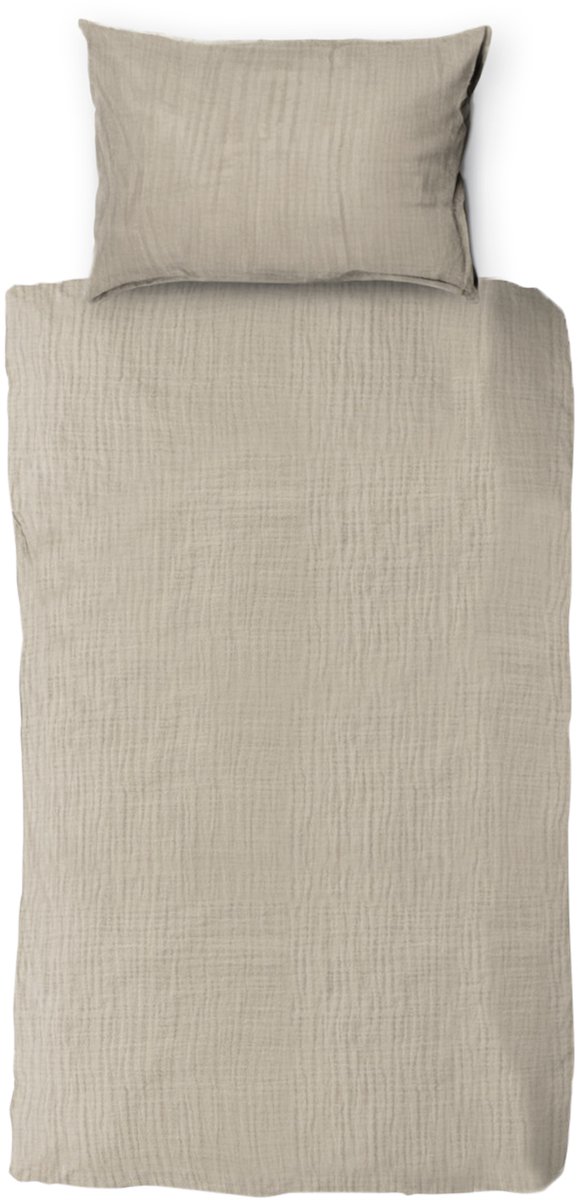 Town & Country Mousseline Dekbedovertrek - 140 x 220 cm - Zand