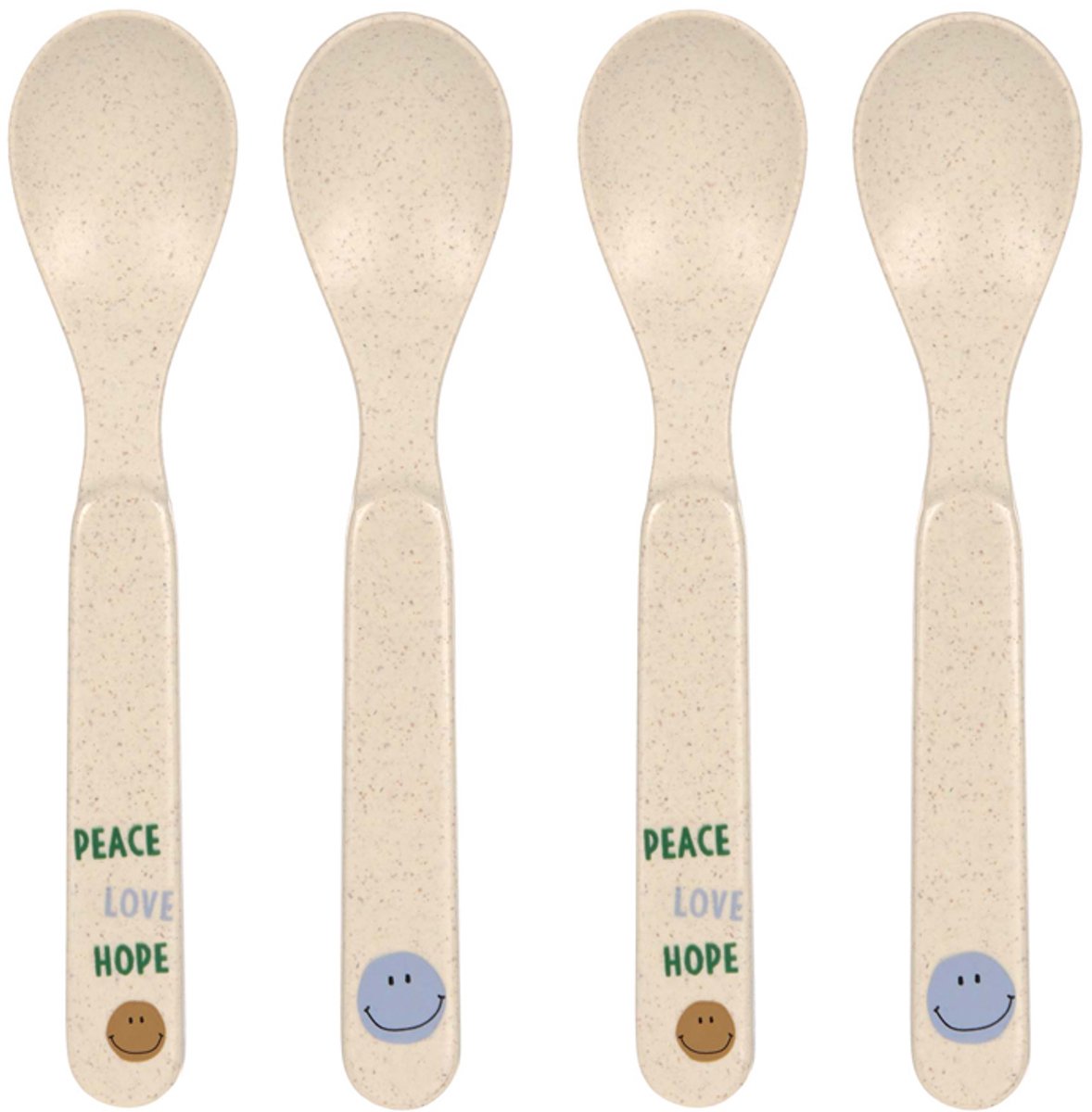 Lässig Lepelset - Happy Rascals - Smile Sky Blue - 4-Pack