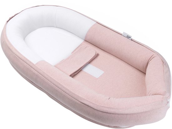 Doomoo Cocoon - Nid de Bébé - Katoen Bio - 74 x 46 cm - Pink Chiné