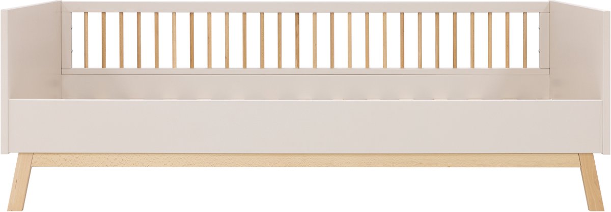 Bopita Lines Bedbank 90 × 200 cm – Dune / Naturel Oatmeal