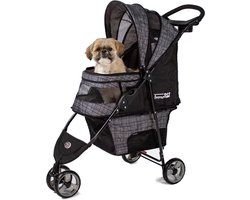 InnoPet Hondenbuggy - Avenue Blended Grey - Incl. Regenhoes - Geschikt voor kleine honden - Tot maximaal 11kg