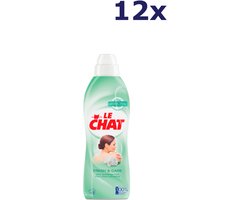 Le Chat Wasverzachter - Fresh & Care - 40 Wasbeurten - 12 x 880 ml - Voordeelverpakking