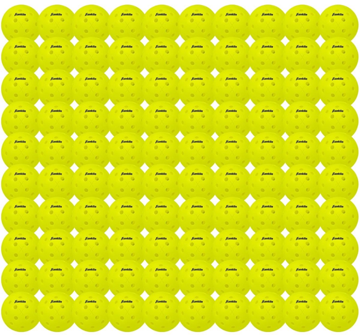 Franklin X40 (Outdoor) Set Van 100 Pickleballs - Geel | Maat: 100 PACK
