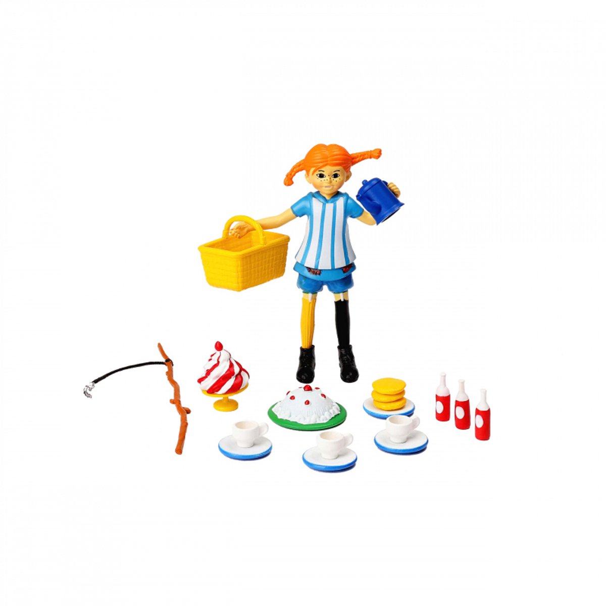 Kinderboeken Pippi Langkous accessoireset theetijd speelgoedset 19-delig.