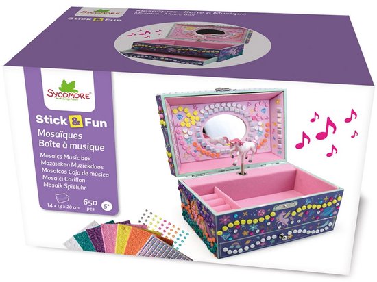 Sycomore - Boîte à Musique Dimensions: 19 x 12,5 x 11,8 Personnalisation