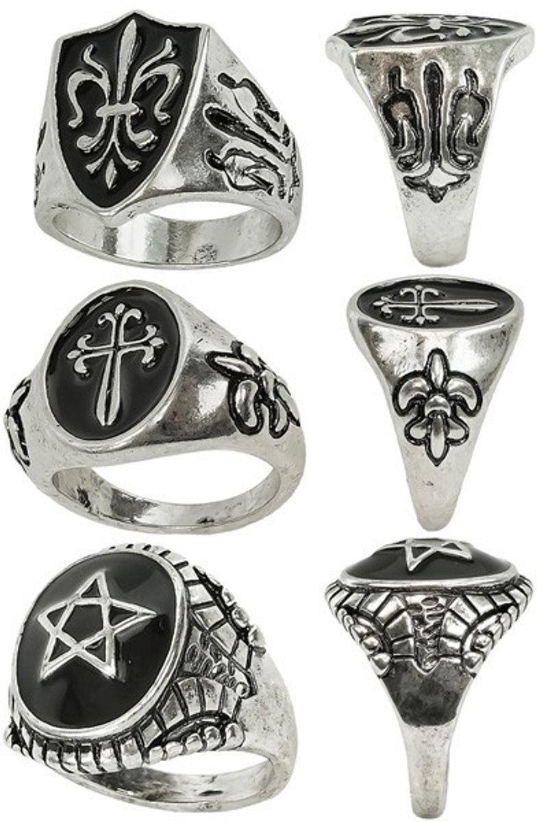 Set Gothic Ringen - assortiment van 3 modellen