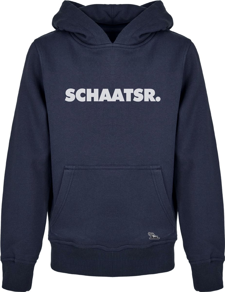 Schaatsen Kids Hoodie SCHAATSR. Marineblauw