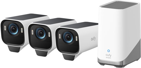 eufy Cam S3 Pro 3-Pack + HomeBase 3