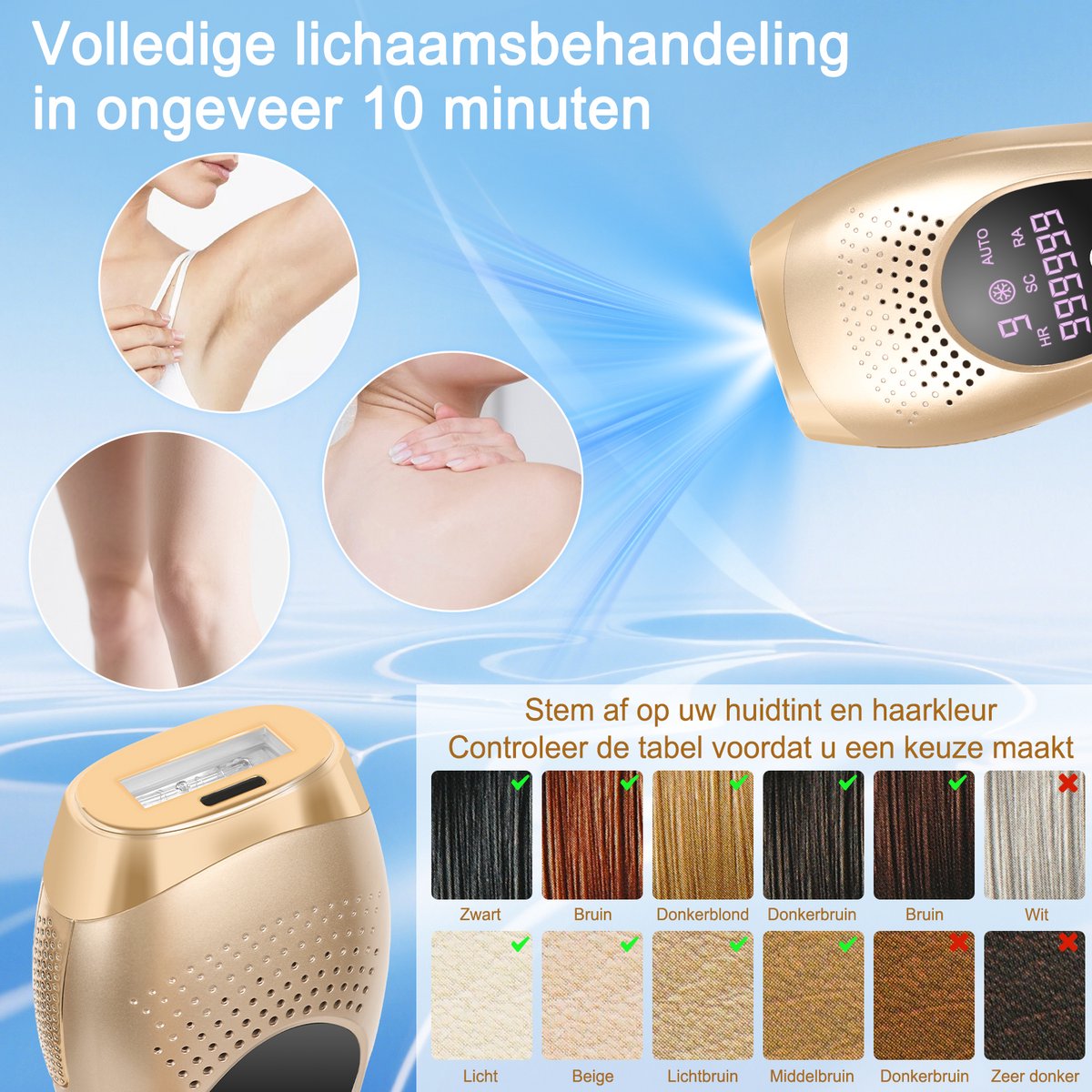 Ericbee IPL Ontharingsapparaat met Ice Cooling thumbnail 2
