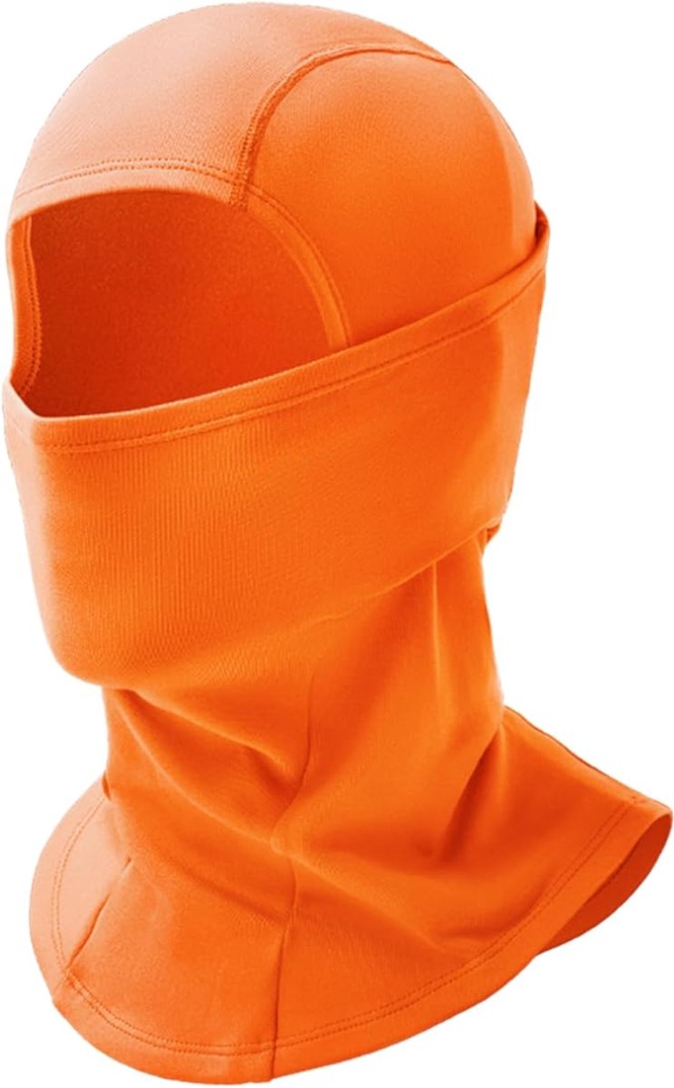 Goodivery ® Skimasker winddicht warm voor fietsen skiën motorrijden winter unisex one Oranje