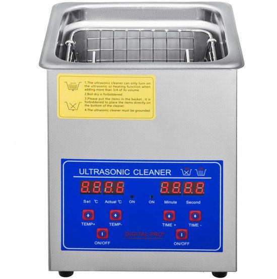 Ultrasone reiniger, automatisch, 350 ml, 47 kHz, hoge frequentie, voor brillen, sieraden, horloges, kunstgebitten, batterij niet inbegrepen, wit