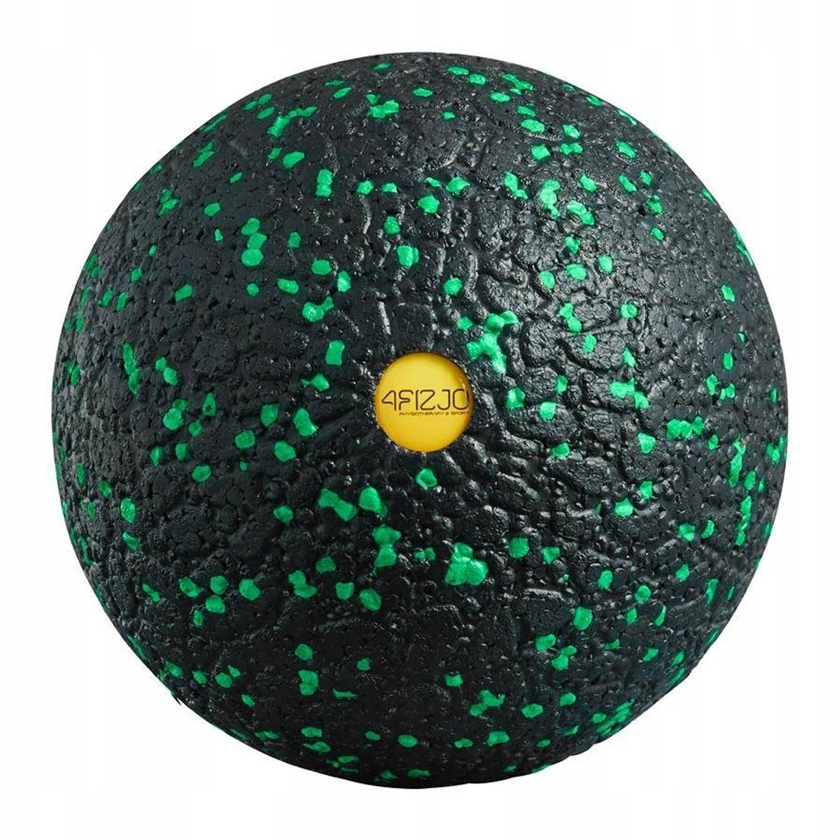 4FIZJO Massagebal 12 cm - Zwarte & Groene EPP voor Spierherstel