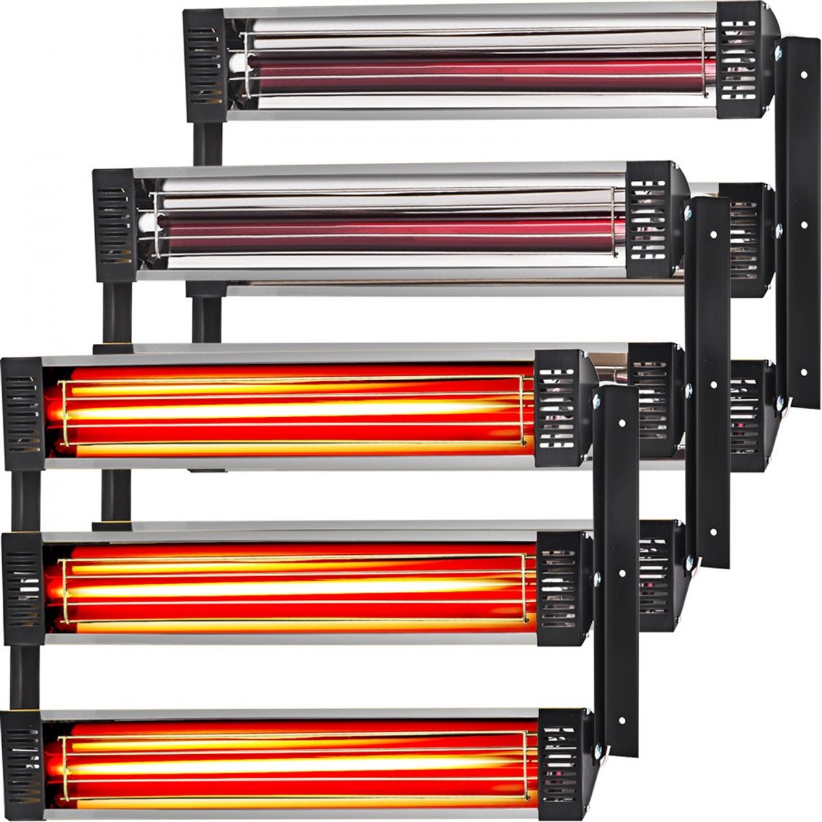 Infrarood verfdroger - Spotdroger 3-kops - 3 kW Vermogen - Voor verf en lak