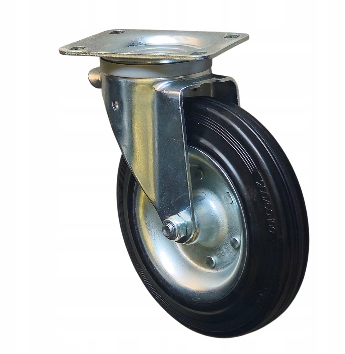 Wiko Zwenkwiel Metaal-Rubber 200mm, Draagvermogen 300kg