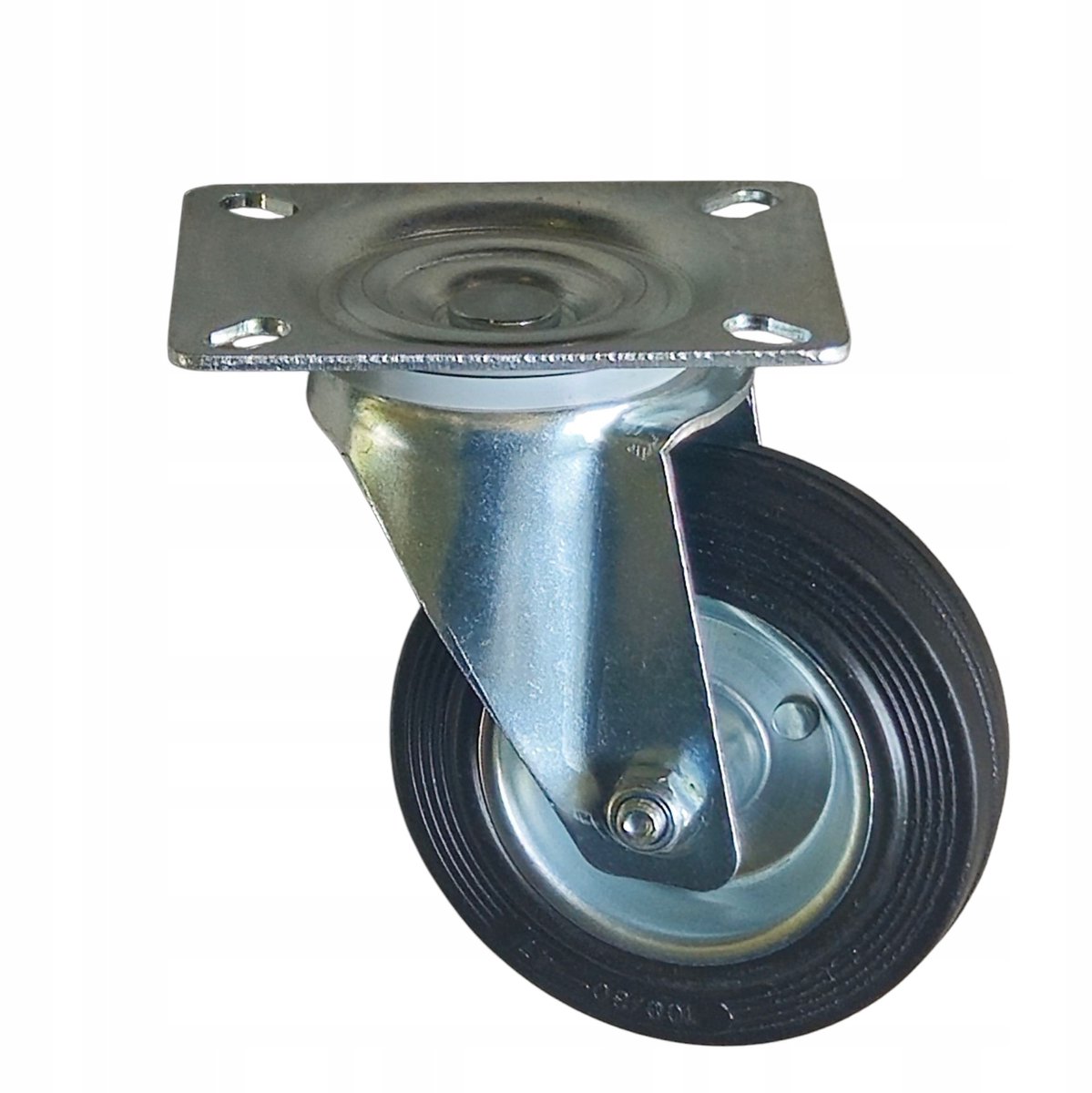 Wiko Zwenkwiel Fi 100mm Rubber 100kg - Draaiend Wiel voor Trolleys