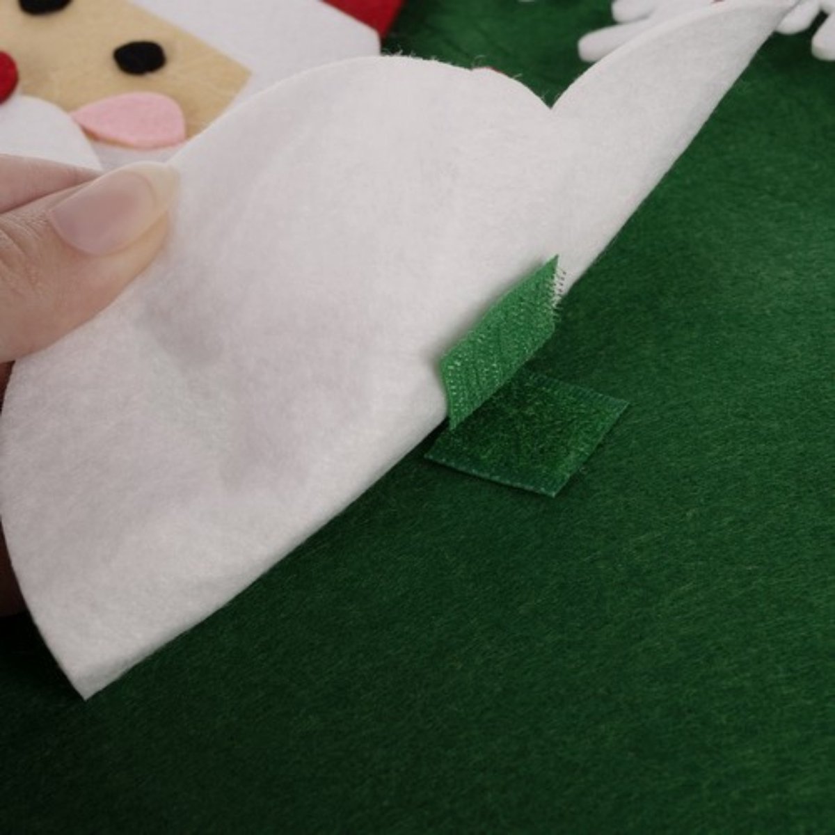 Ruhhy DIY Vilt Kerstboom - Inclusief 26 Versieringen - Herbruikbare Kerstdecoratie – foto 7