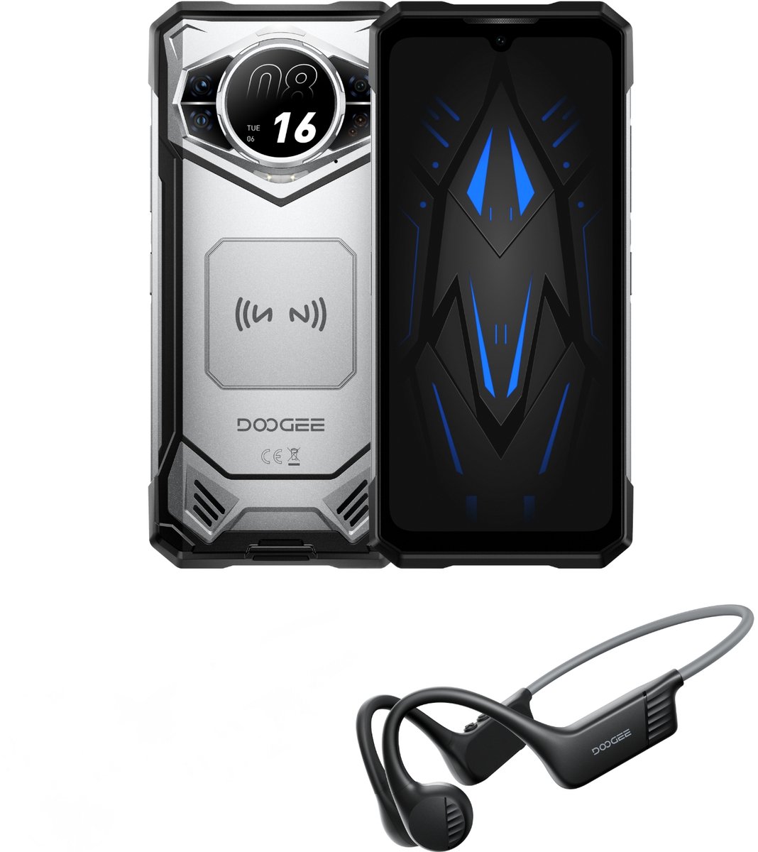 Doogee S200X VIP Edition – 48GB RAM, 256GB ROM, 100MP AI Camera, 10100mAh, 6.72” 120Hz FHD+ Display, Android 16, 5G Smartphone