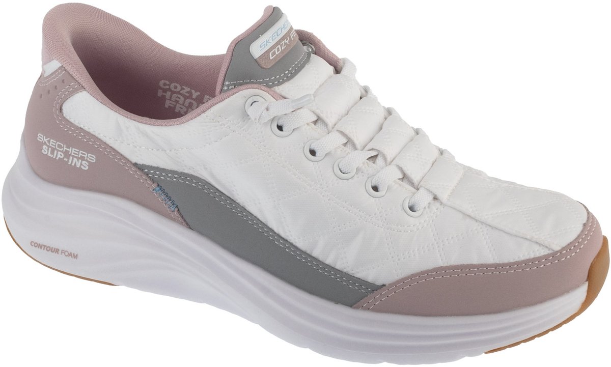 Skechers Slip-ins: Contour Foam - Cozy Fit, Vrouwen, Wit, Sneakers, maat: 36,5