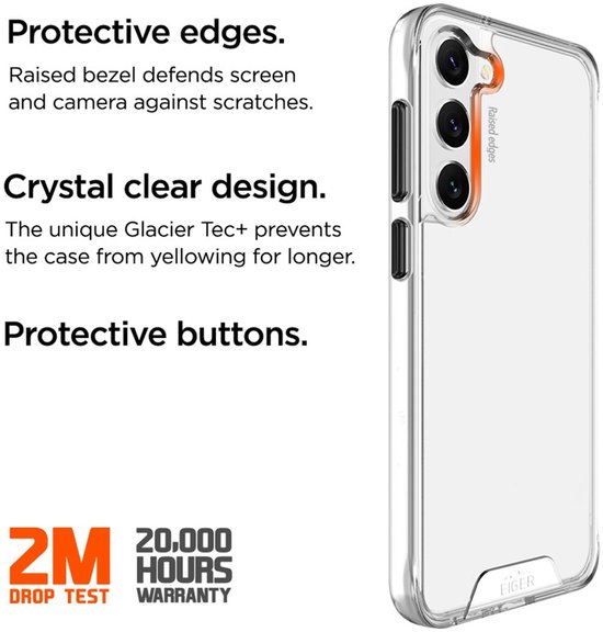 Coque Eiger Glacier Samsung Galaxy S24 Plus - transparente