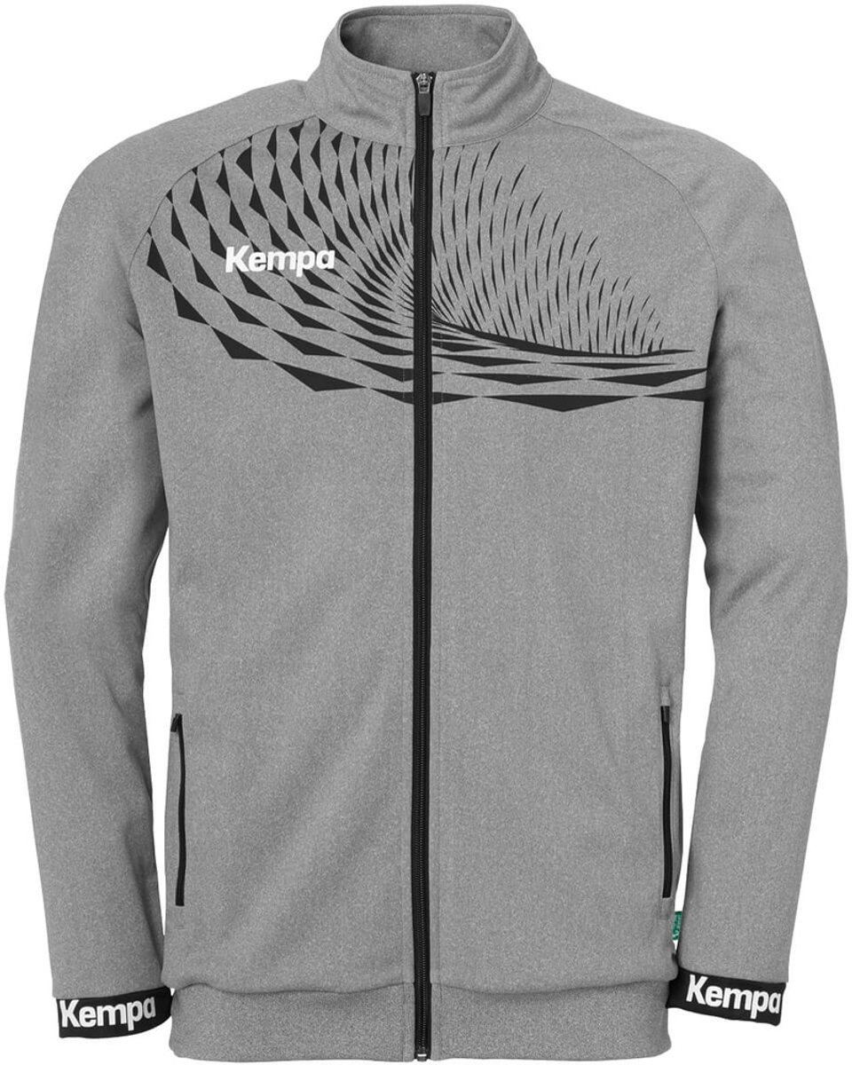 Kempa Kinder Trainingsjacke Wave 26 Poly Jacket 2003658 Dark Grau Melange/Anthra-128